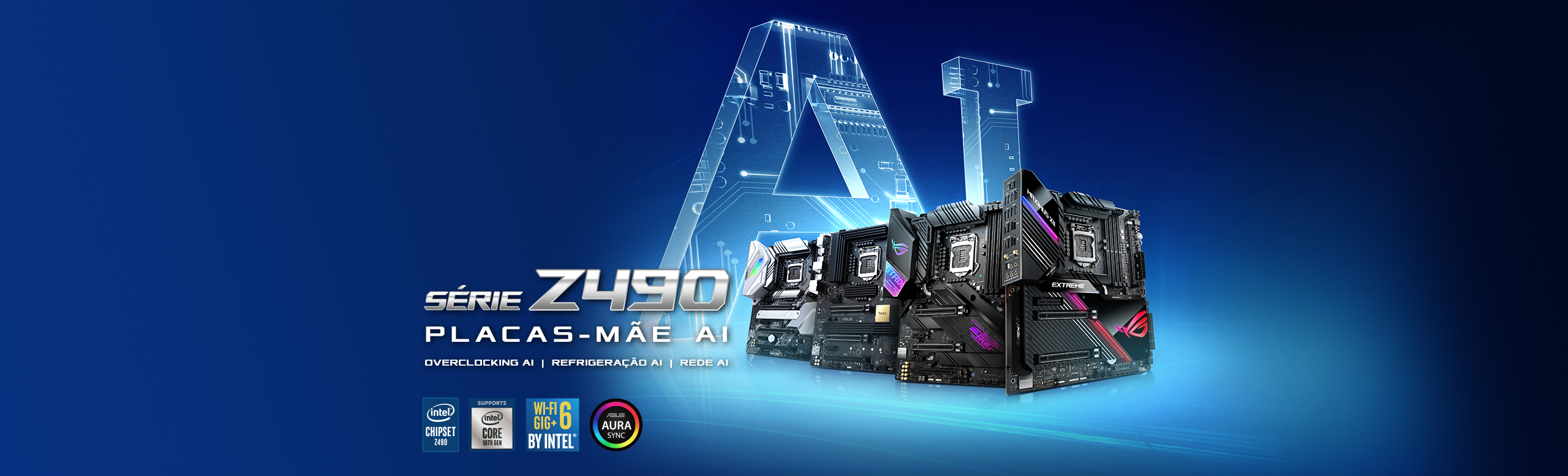 Séries Asus X570 e B550