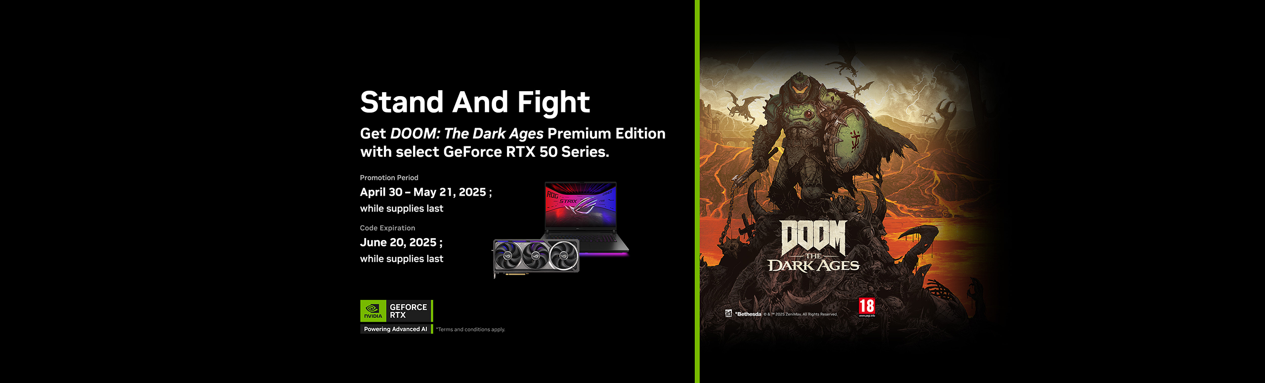 NVIDIA Doom Dark Ages bundle
