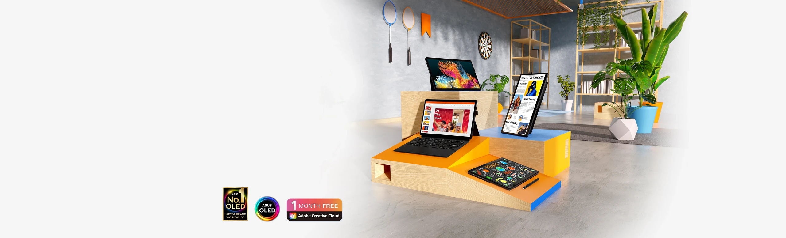 T3304 laptops are demonstrated in different modes.