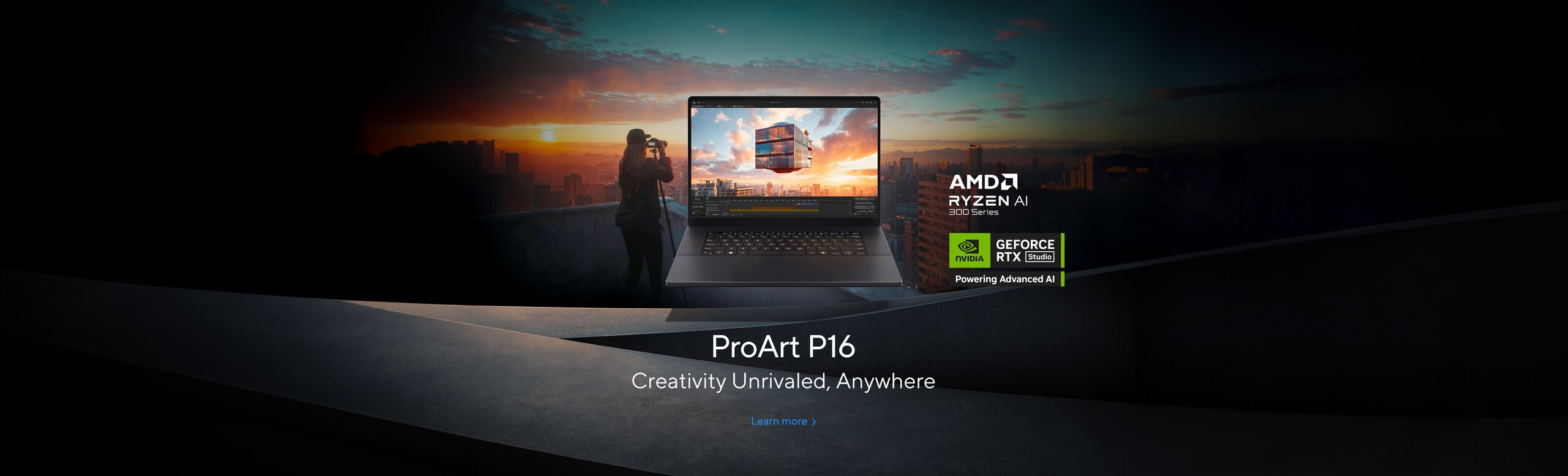 ProArt P16 on top of the building