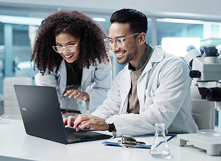 A businessman is working attentively by ASUS Chromebook CX9.