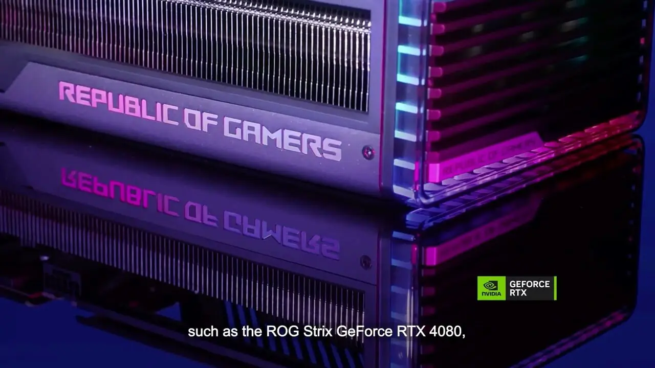 Carte graphique ASUS ROG RTX 4090 avec NVIDIA Reflex