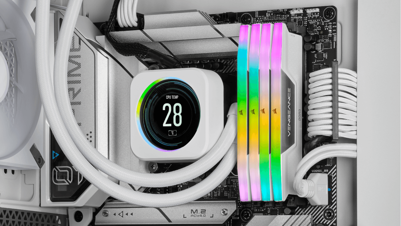 Image de la carte mère ASUS Prime avec Corsair DDR5