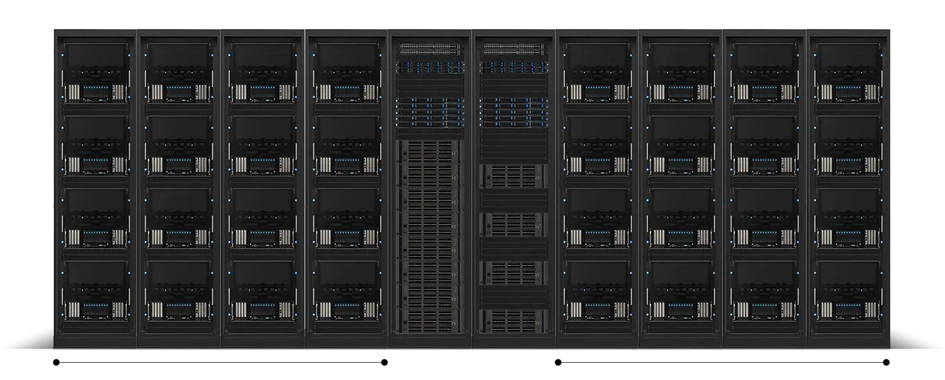 Reference architecture of ASUS AI POD featuring NVIDIA HGX B300 with air cooled solutions