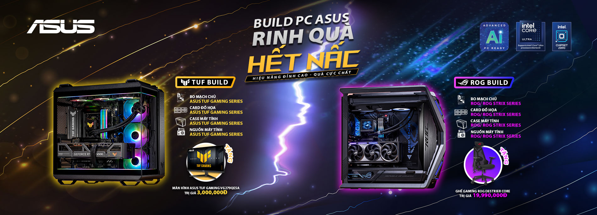 BUILD PC ASUS RINH QUÀ HẾT NẤC