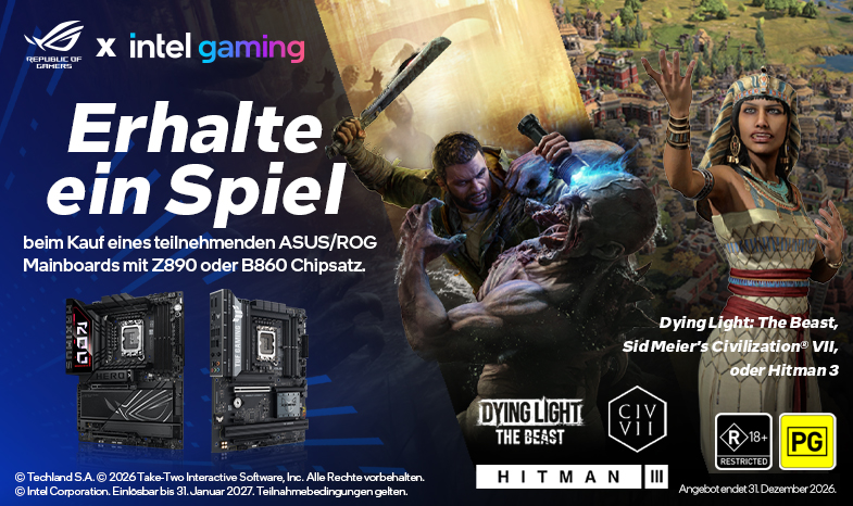 [ASUS MB x Intel] 2026 Mainboard Spielcode-Einlösung