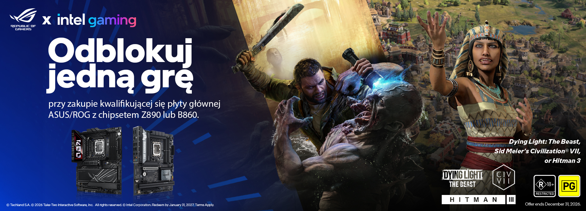 [ASUS MB x Intel] 2026 Motherboard Game Code Redemption
