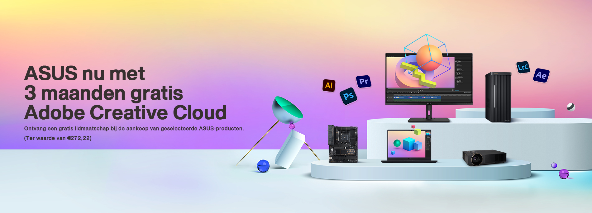 ASUS Now with 3 Months of Adobe Creative Cloud (A $238.47 VALUE)