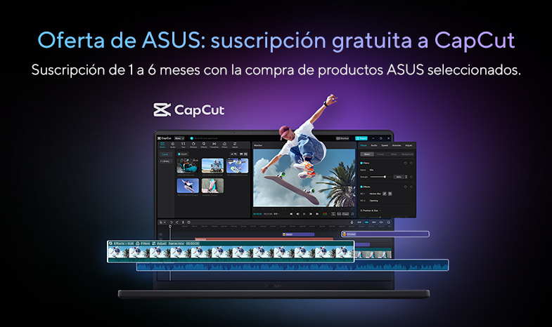 ASUS ofrece membresía gratuita de CapCut