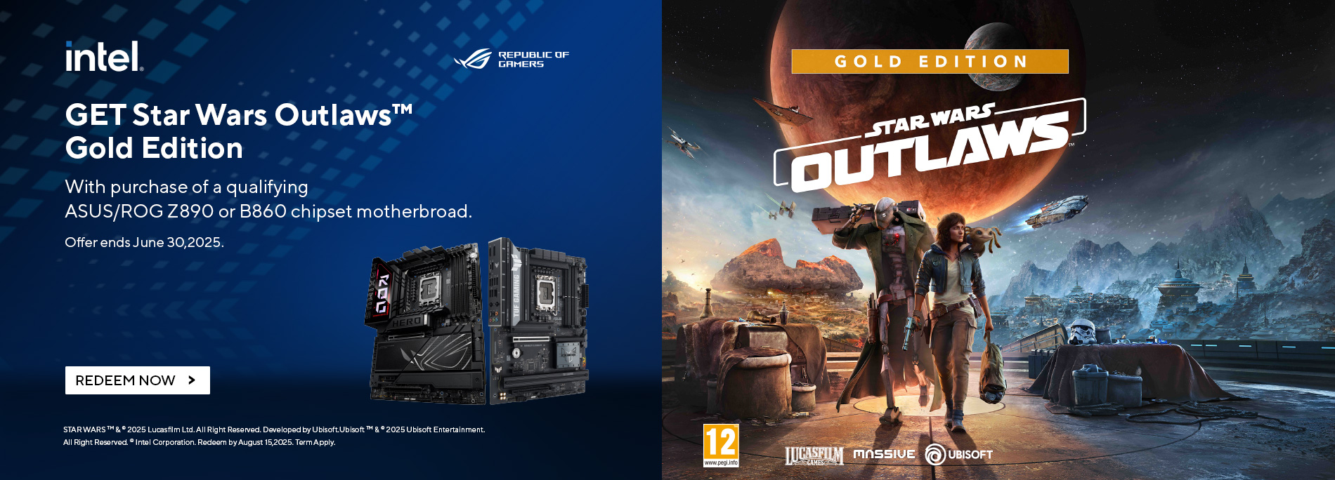ASUS x Intel Gaming Code Redemption