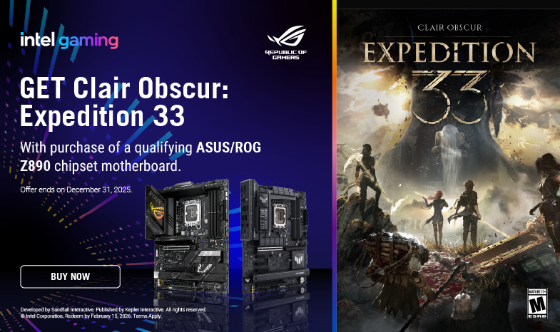 [ASUS MB x Intel] Expedition 33 Game Code Redemption