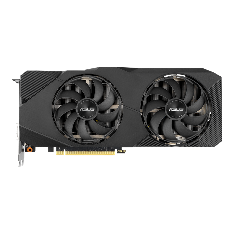 Dual series of GeForce RTX 2070 EVO graphics card, front view