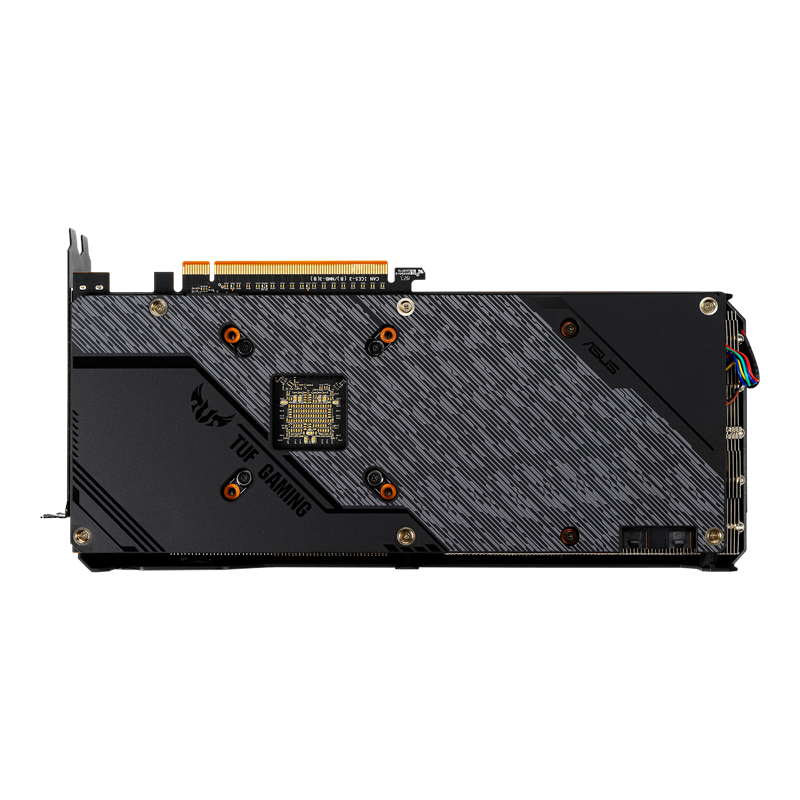 ASUS TUF Gaming X3 Radeon RX 5700 EVO graphics card, rear view