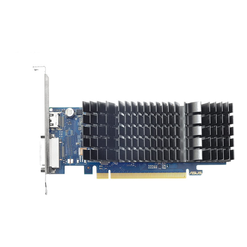 ASUS GeForce GT 1030 2GB GDDR5 graphics card, front view