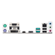 PRIME B360M-A I/O ports closeup