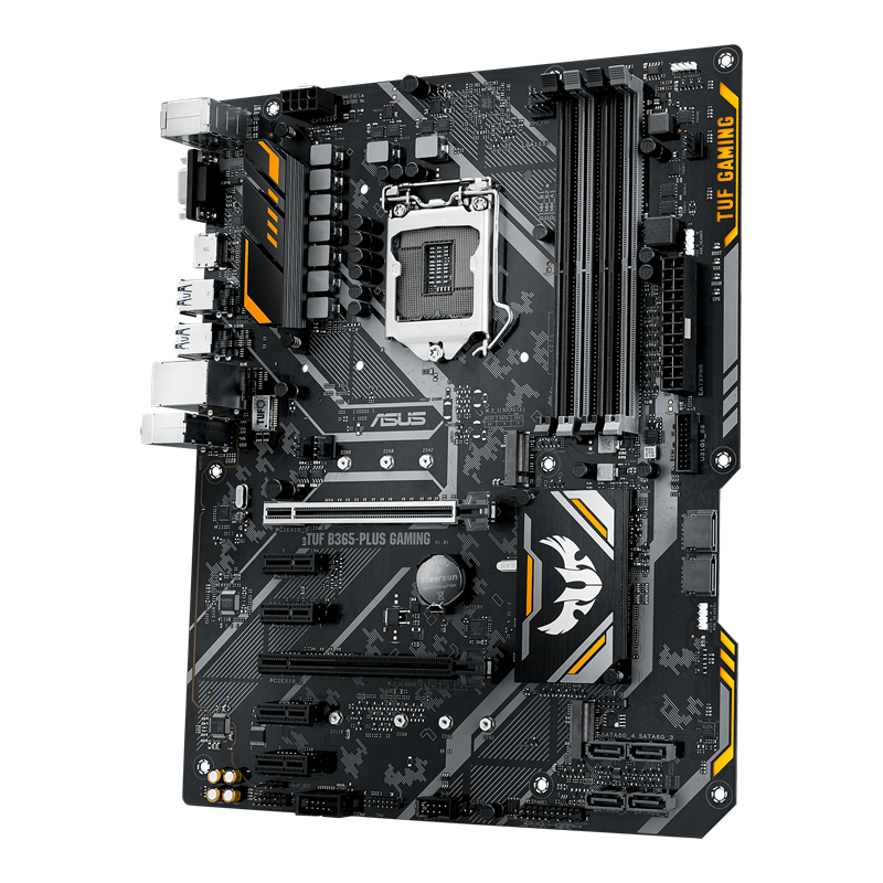 TUF B365-PLUS GAMING front view, 45 degrees