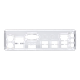 Pro B460M-C/CSM motherboard, I/O ports shield view