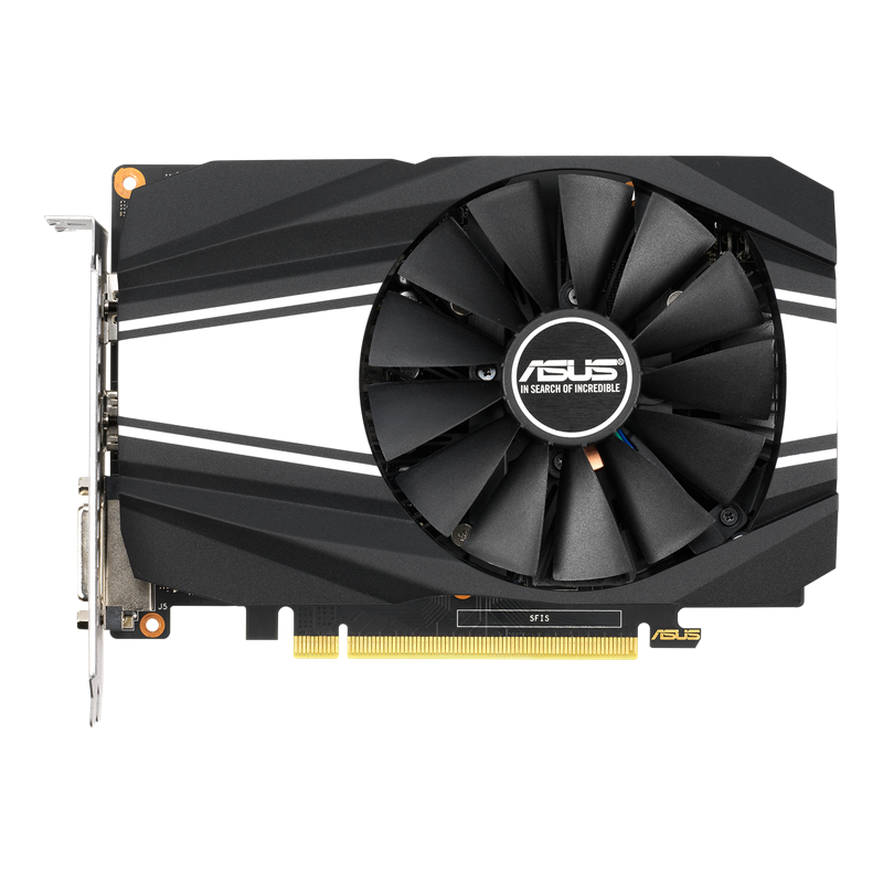 ASUS Phoenix GeForce GTX 1650 SUPER OC Edition 4GB GDDR6 graphics card, front view