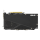 Dual GeForce GTX 1660 SUPER 6GB Advanced Edition GDDR6 EVO graphics card, rear view