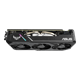 ASUS TUF Gaming X3 GeForce GTX 1660 SUPER OC edition 6GB GDDR6 graphics card, top view, showcasing the heatsink