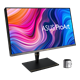 ProArt Display PA32UCX-PK, front view, tilted 45 degrees