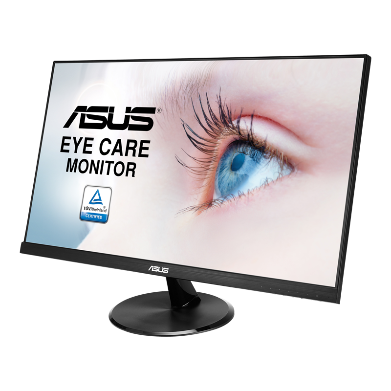 VP249HR, front view, to the left, tilted 15 degrees