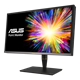 ProArt Display PA27UCX, front view, tilted 45 degrees