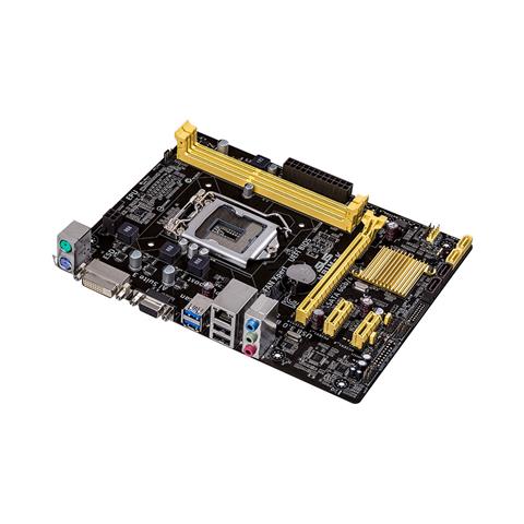 H81M-K motherboard, 45-degree right side view