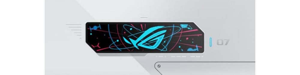 ROG Phone 7 Ultimateの背面にアニメーションを表示できるROG Vision