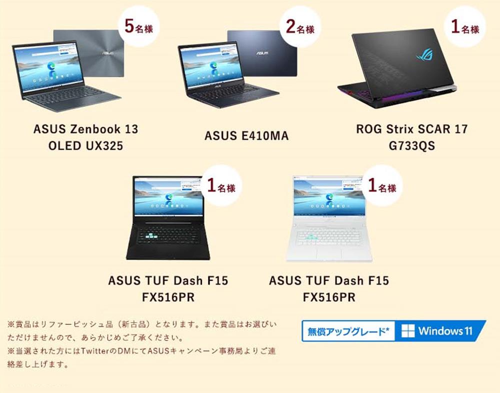 賞品内容・当選者数