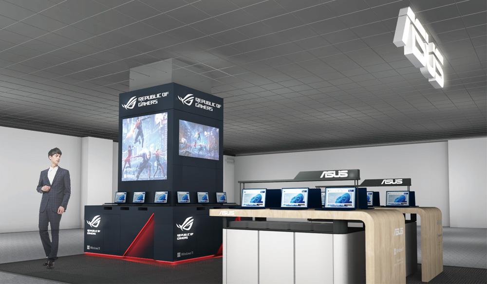 ヨドバシカメラマルチメディアAkiba 1F PCコーナー内 ASUSフラッグシップ・コーナー