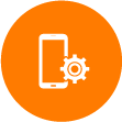 Mobiele bediening pictogram
