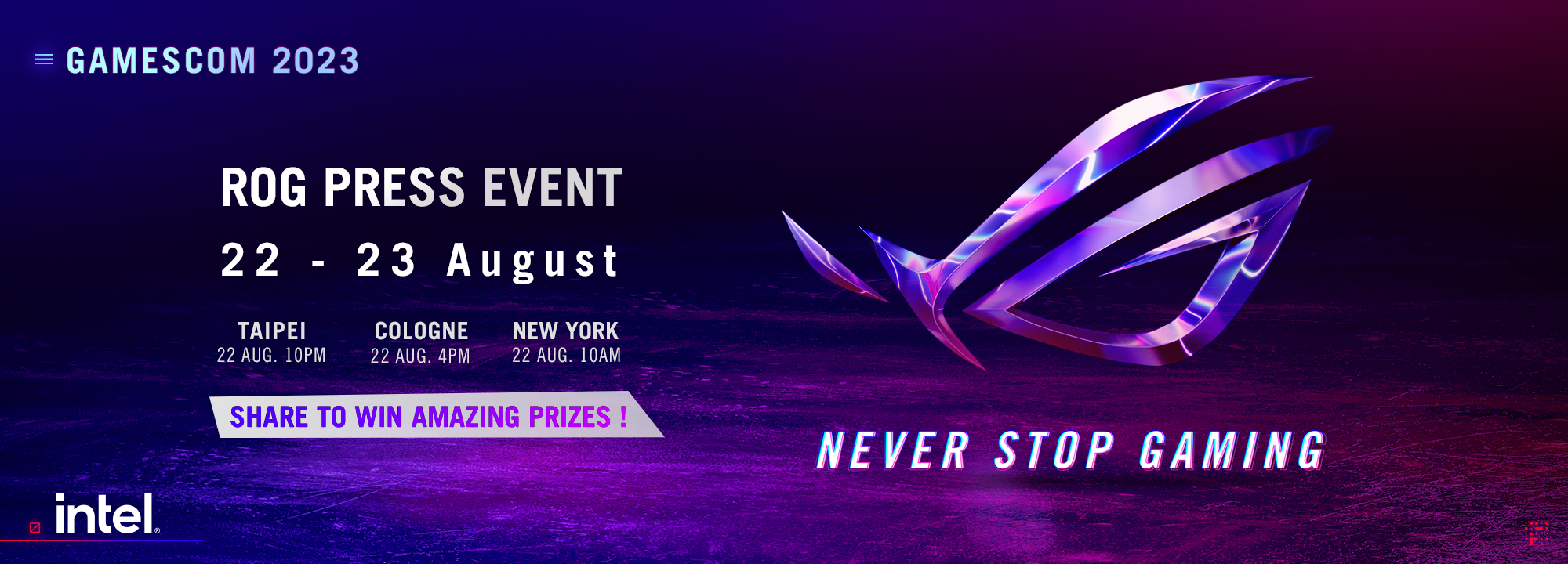 Gamescom event banner