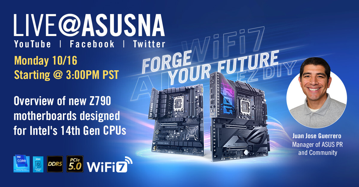 Nouveau ! Livestream d'aperçu des cartes mères Z790