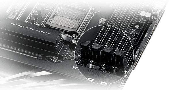 ROG Maximus Z890 Hero, vue diagonale supérieure