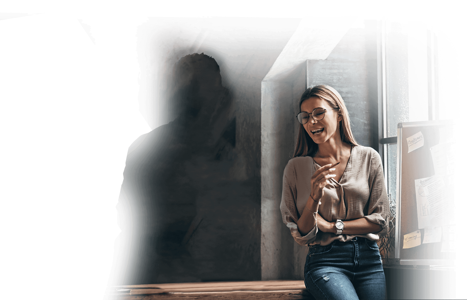 banner image: using laptop near a window