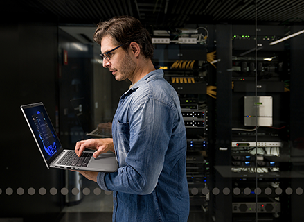 asus business branding scenario photo server room