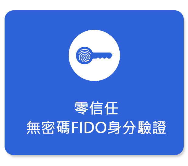 零信任 無密碼FIDO身分驗證