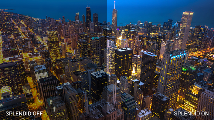 BE24EQSK features ASUS SplendidPlus™ technology that optimizes videos and images by enhancing color brightness, contrast and sharpness.