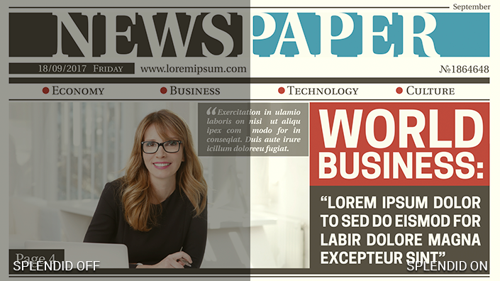 BE24EQSK features ASUS SplendidPlus™ technology that optimizes videos and images by enhancing color brightness, contrast and sharpness.