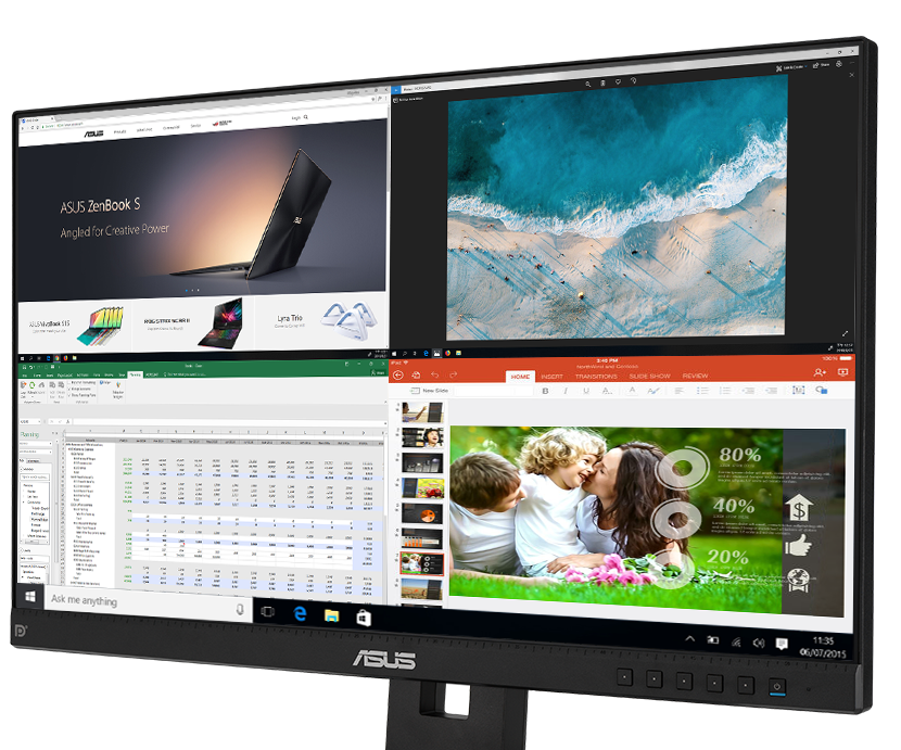 ASUS MultiFrame keeps your desktop neat and organized, helping you manage multiple windows simultaneously.
